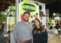 Lucas Rosello and Emily Ottenwalder with Alpine Fresh, grower in North and South America. Produce is sold in five continents.